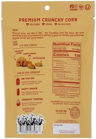 Love Corn, Corn Snack Habanero Chilli, 4 Ounce