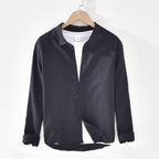 Men's Blouse Black Cotton Linen Shirt Solid Long Sleeve Breathable Simple Casual Male Loose Thin Tops Shirts