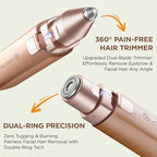 VG VOGCREST Rechargeable Facial Hair Remover for Women: 2 in 1 Electric Facial Body Hair Remover