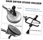 FOMIYES Stainless Steel Hair Dryer Holder Rotating Stand for Hair Brush Blow Dryer