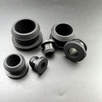Silicone Rubber Snap-on Grommet Hole Plugs Black 4.5mm-50.6mm End Caps Bung Wire Cable Protect Bush (Size : 9mm(Bore 6.2mm) 10pcs)