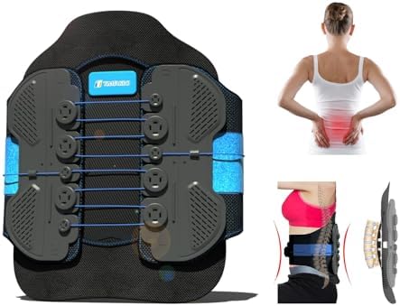 3.0 LSO Back brace for lower back with Maximum Decompression Plate&Comfort Curve Back Support New Added with Foam Pad,Dual Pulley System Lumbar Support Belt for Lower Back Pain Relieve,Pre and Post Spine Surgery