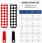 Hanchen Optical Retinoscopy Rack Lens Set for The Quick Examination of Diopter of Spectacles 2 Bars 32 Lenses with a Leather Pocket Sphere: +/- 0.5, 1, 1.5, 2, 2.5, 3, 3.5, 4-10, 12,15