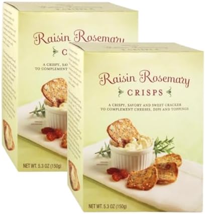 Raisin Rosemary Crisps Crackers 5.3 oz (150g) - 2 PACK (Raisin Rosemary)