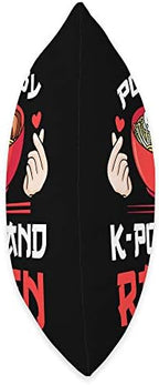 Powered by K-pop and Ramen Kpop Merch Merchandise Gift Throw Pillow