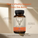 Men’s Vitality Supplement – Arctic Herbal & Reindeer Nutrient Blend – Daily Energy, Endurance & Wellness Support – 60 Capsules