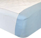 Saddle Style Absorbent Bed Pad with Tuck-in Sides (34 x 52 Inch) - Waterproof Washable 300x for Incontinence Tuckable Reusable Underpad Protection (Full, Queen) - Baby, Child, Adult - Sequoia Health