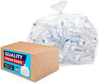 Tasker 95-100 Gallon Clear Trash Bags Heavy Duty | 25 Bags | Extra Large 96 Gallon Trash Bags Large Clear Can Liners, Large 90 Gal, 95 Gal, 96 Gal,100 Gallon Heavy Duty Trash Can Liners