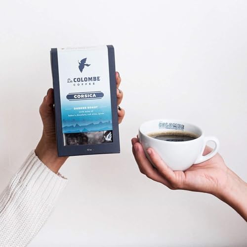 La Colombe Corsica Dark Roast Whole Bean Coffee - 12 Ounce, 4 Pack - Notes of Baker's Chocolate, Red Wine & Spices - Full-Bodied, Chocolatey, Roasty Coffee Beans