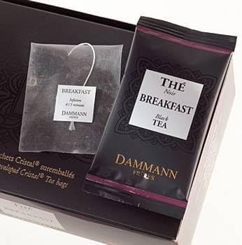 DAMMANN FRERES - BREAKFAST Tea - 24 wrapped crystal envelopped tea bags