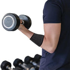Elbow Compression Bandage for Pain Relief, Elbow Tendonitis Brace Wrap for Tennis, Golf, Badminton, Training, Forearm Brace Support, Arm Band (Black)
