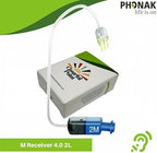 Phonak Receiver 4.0 M 2L Hearing Aid Receiver, 3 Pin, Medium Power Replacement for 2M Left Ear (Blue) (054-0805), Compatible with Phonak Audéo Marvel, Paradise & Lumity Life Hearing Aids