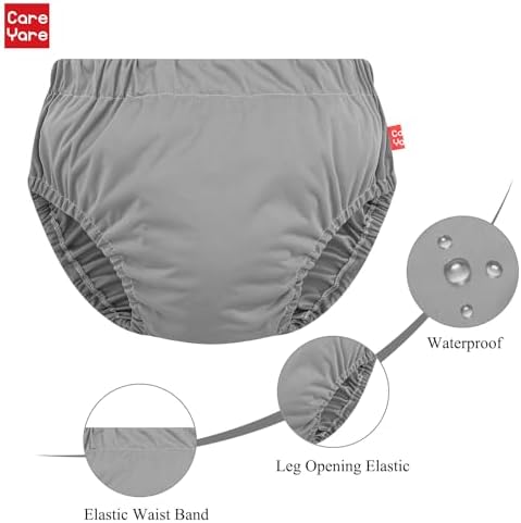 Adult Incontinence Underwear Women Waterproof Underwear for Men Leak Proof Underwear Rubber Pants for Adults Incontinence Washable Plastic Pants for Adult Diapers Leakproof Diaper Cover M