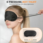 HOFASON 200 Pcs Blindfolds Bulk Sleep Eye Mask for Party Games Team Building Travel, Disposable Sleeping Masks for Kids Boys Girls with Nose Pad and Elastic Strap (Black)