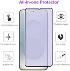 2 pack Anti Blue Light Tempered Glass Screen Protector for Samsung Galaxy S25. Eye Protection Tempered Glass Film,No Bubbles,9H, HD, Blue Light Blocking Film for Galaxy S25 6.2”