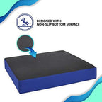NYOrtho Wheelchair Seat Cushion – Firm, Non-Slip, Water-Resistant Seat Pressure Relief – Ideal for Wheelchairs, Office Chairs, and Car Seats 16" x 16" x 2"