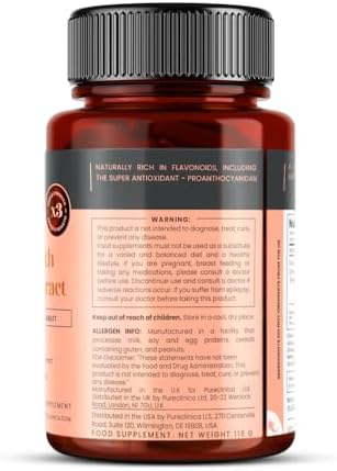 pureclinica Double Strength Cranberry Extract 10,000mg x 180 Ultra Concentrated Tablets - 6 Months Supply