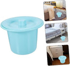 minkissy Portable Covered Chamber Pot for Adults and Boys and Girls Practical Night Urine Pot Smooth Edges for Travel and Home Use Design for Convenience