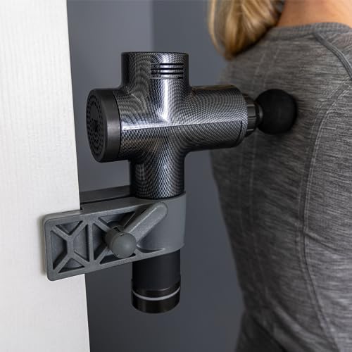 Zadro Hands Free Massage Gun Deep Tissue Door Mount Back Massager Handheld Clamp Tool Strong Grip Protects Door Easy Use