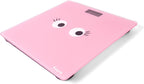Fisura - Digital Glass Bathroom Scale, Pink, Up to 180 kg, 50g Precision, Step-On Technology, LED Display, Tempered Glass & ABS, Auto Shut Off, Large Display, Unit Convert