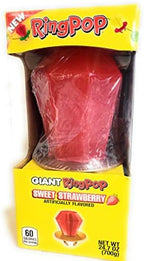 Giant Ring Pop 24.7 1.5 Lb Sweet Strawberry Large Christmas Holiday Candy Treat