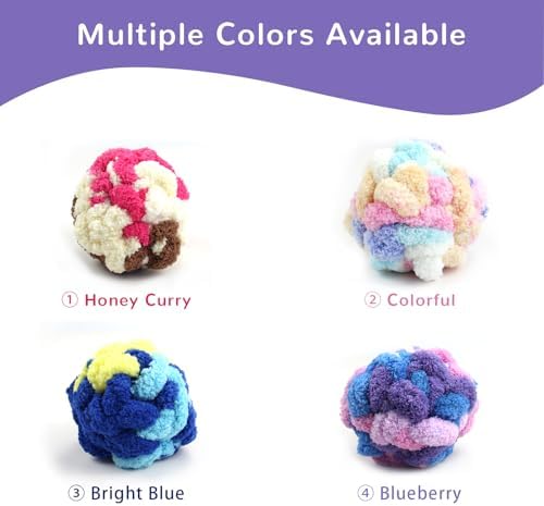 Sensory Fidget Ball for Anxiety Relief and Alzheimer's Dementia - Squeezeable Fidget Ball for Alzheimer's Dementia, Autism, ADHD, Bouncy Ball for Skin Pickers and Special Needs (Blueberry)