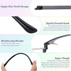 Sibba Glasses Replacement Temple 2 Pairs TR-90 Anti-Slip Eyeglass Arms Legs with Silicone Tips Screws Nose Pads & Screwdriver Complete Glasses Repair Kit for Universal Eyewear Frame Temple Accessory