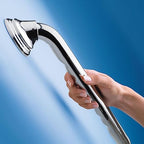 Moen Chrome Bathroom Safety 24-Inch Designer Safety Shower Grab Bar with Curled Grip, LR8724D3GCH