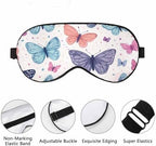 Butterfly Sleep Eye Mask Abstract Butterflies Men Women Sleep Mask with Adjustable Strap Eye Cover Eye Shade for Travel, Nap,Meditation