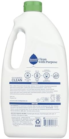 Seventh Generation Free and Clear Dishwasher Detergent Gel 42 Fluid ounce