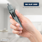 Wahl Clipper Battery Operated, Precision Ear and Nose Hair Trimmer for Men, Hygienic Nose Trimmer with Rinseable Blade for Easy Cleaning, Perfect for Travel – Model 3026462