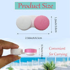 4 Pack Contact lens case Bulk Colorful Contact Lens Soak Storage Box Holder Container(Mixed Colors)