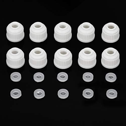 StonyLab Plastic Screw Caps Replacement Caps for Thermometer Inlet Adapter 14/20, 19/22 and 24/40, 10-Pack