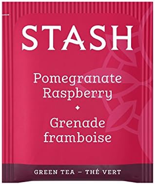 Stash Tea Pomegranate Raspberry Green Tea, Box of 100 Tea Bags