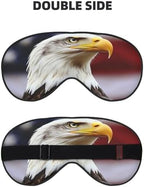 Bald Eagle Head Portrait Sleep Mask Eye Mask with Adjustable Strap, Eye Sleep Shade Cover Blocks Light for Women Men Airplane Travel Nap Meditation
