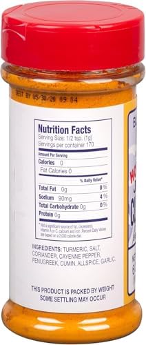 Blue Mountain Country Jamaican Curry Powder Hot – 6 oz Shaker Bottle | Authentic Spicy West Indian Curry Blend for Meat, Seafood, Vegetables & More [Pack of 2]