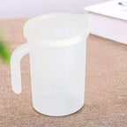 Fdit Plastic Measuring Cups Clear Cup Measurement Tool with Lid Kitchen Cooking Baking Accessaries(500ML)