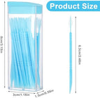 200Pcs Double Head 50pcs/Box Plastic Toothpick Double-Head Dental Toothpicks, Dental Floss Interdental Toothpick Brush Teeth Stick (Blue)