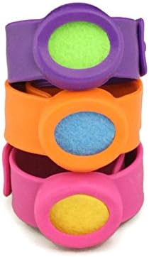 Kids Essential Oil Diffuser 3 Slap Bracelet Sweet Set - Pink, Orange, Purple- Girls- Unscented