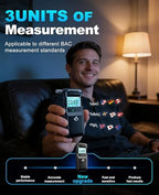 Breathalyzer, 2026 Breathalyzers for Alcohol with LCD Digital Display Personal Portable Alcohol Breathalyzer Tester with 5 Mouthpieces for Home and Party Use