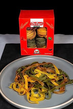 Da Capri Veggie Festival Fettuccine (Pack Of 2) | Artisanal Homemade Pasta | 16 Oz Vegan & Healthy | 100% Natural & Plant-Based | Easy to make & Fast Cooking