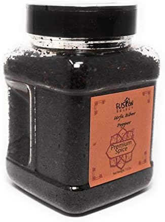 Fusion Select Premium Urfa Biber Pepper - Red Turkish Chili for Cooking & Seasoning - Burgundy Spice for Kitchen or Pantry - Sealed Jar, Double Flip Lids - Isot Pepper Flakes, Made in Turkey (7 Oz)