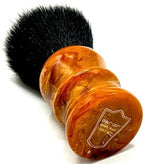 Parker “Solar Storm” Ultra‑Soft Synthetic Shaving Brush – 28 mm Tuxedo Knot – High‑Density for Superior Lathering + Acrylic Stand