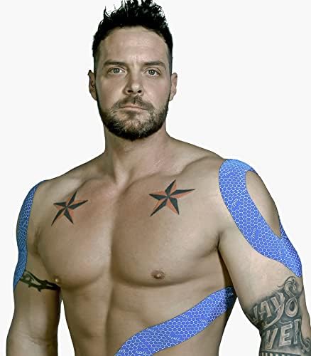 FlexU Kinesiology Tape Bulk Pack; Therapeutic Recovery Tape; Hypoallergenic, Long-Lasting; Reduces Risk of Sports Injuries, Alleviates Pain; Promotes Fast Recovery; Pro Grade