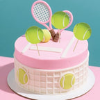 36Pcs Tennis Cupcake Toppers, Sports Ball Cupcake Picks Tennis Theme Birthday Cake Decorations Party Topper Cake Decor for Baby Shower Kids Birthday Party Decorations Supplies