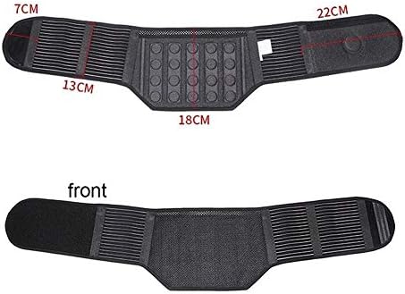 21 Magnets Lumbar Lower Bad Back Pain Relief Support Belt Brace Muscle Soreness ForMen and Women Warming Back and Abdominal (Size : L)