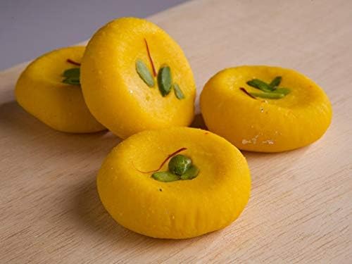 HIMALYA FRESH Kesar Peda 12 oz - Premium Authentic, Luxurious Sweet Made With Pure Grass fed water Buffalo Milk and Kashmir Saffron - No Fillers Or Preservatives (1 Boxes)