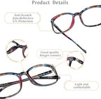 LifeArt Blue Light Blocking Glasses, Anti Eyestrain, Computer Reading Glasses,TV Glasses for Men and Women