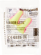 Howard Leight by Honeywell Laser Lite High Visibility Disposable Foam Earplugs, Pink/Yellow , 200-Pairs (LL-1) - 3301105