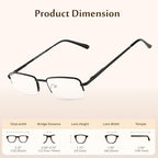 TruVision Readers 9509 Reading Glasses 1/3 PK, Men and Women +1.00-4.00